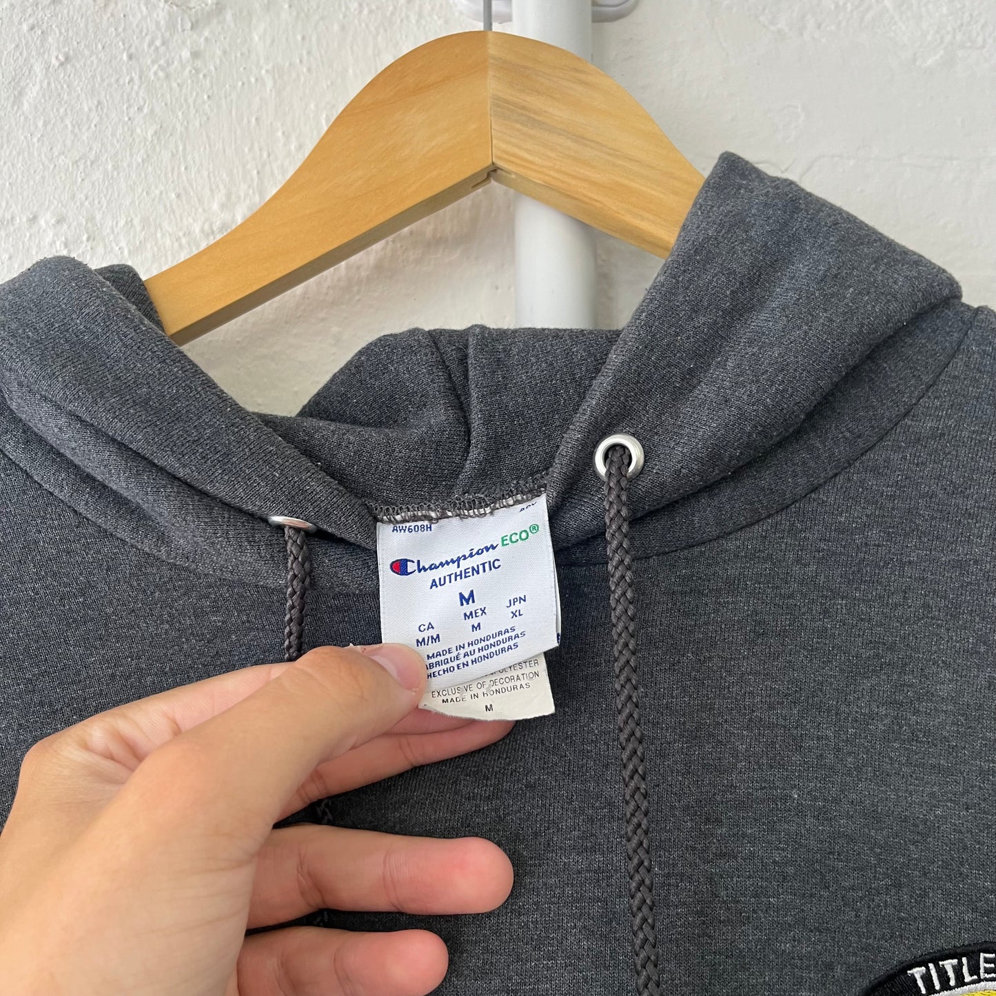 Title Fight Deer Embroidered Champion Band Hoodie Medium