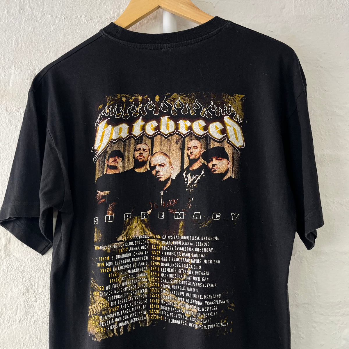 Hatebreed Supremacy Tour Band T-Shirt Hardcore Medium 2006