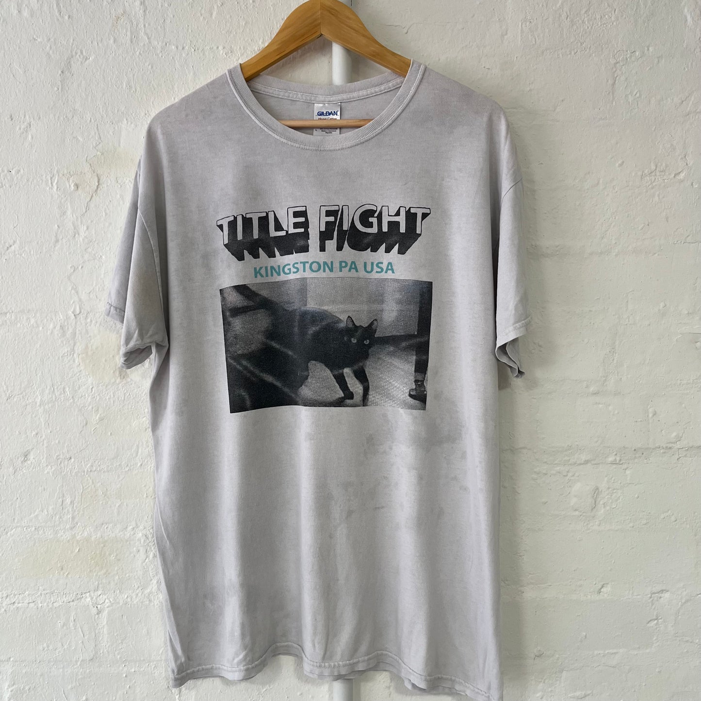 Title Fight White Kingston Cat PA Band T-Shirt
