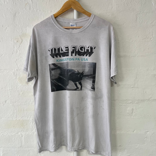 Title Fight White Kingston Cat PA Band T-Shirt