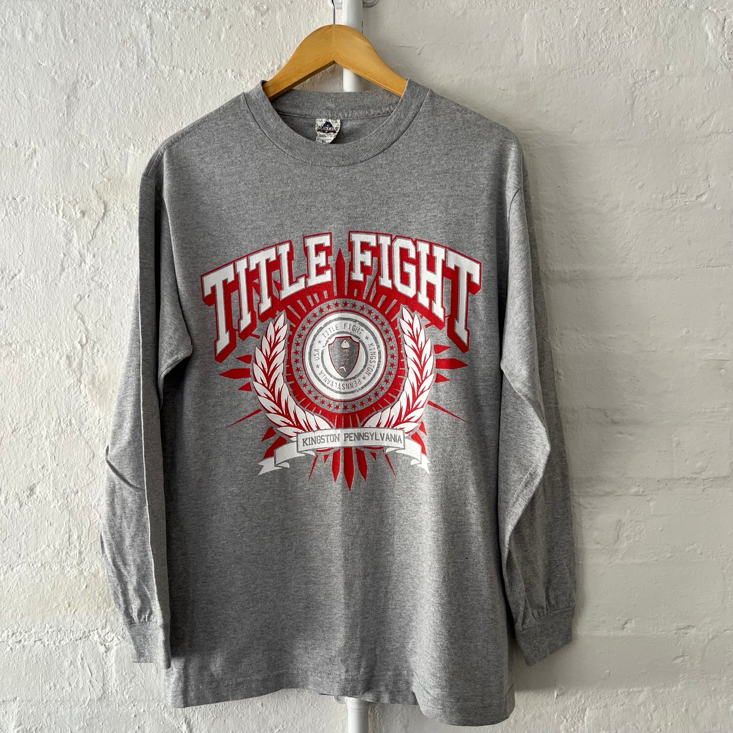 Title Fight Longsleeve Crest Band T-Shirt 2000s Medium