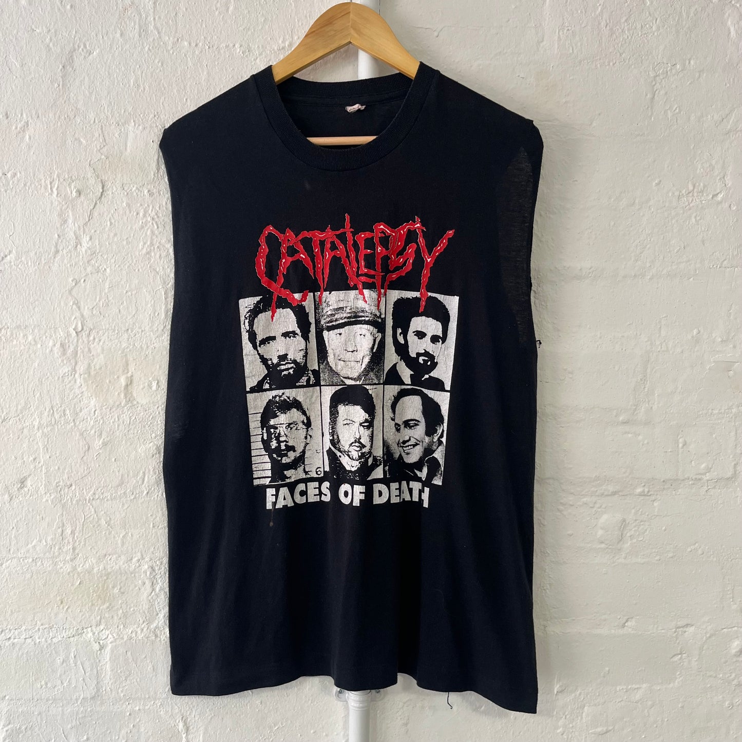 Catalepsy Faces Of Death Band T-Shirt / Vest XL