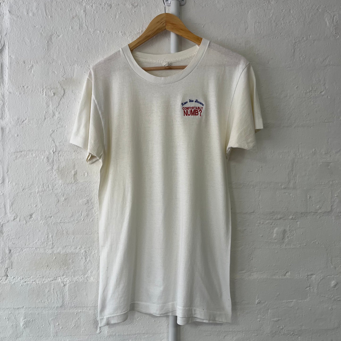 Pink Floyd Comfortably Numb Embroidered Band T-Shirt Large 80s