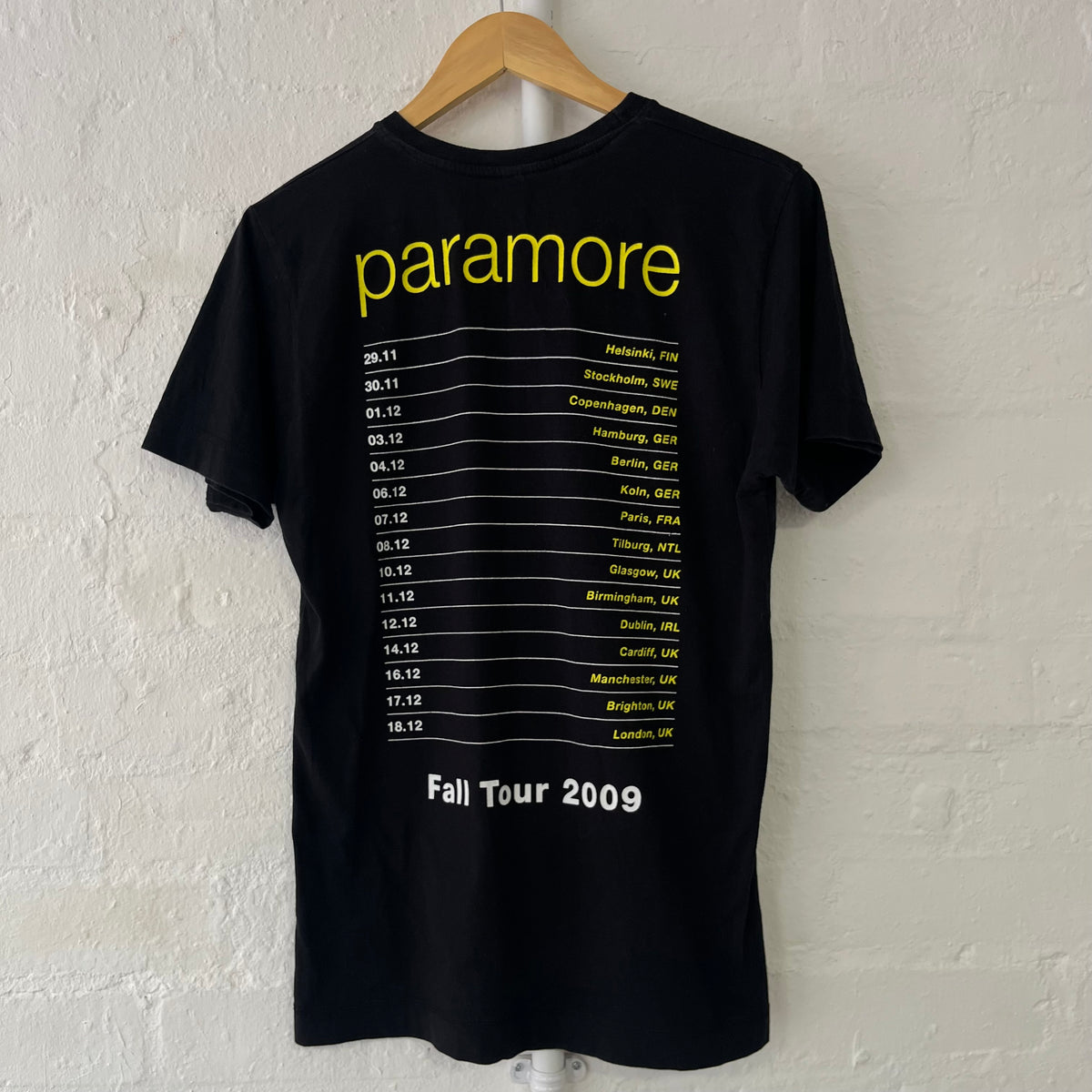 Paramore Fall Tour Band T-Shirt Medium 2009