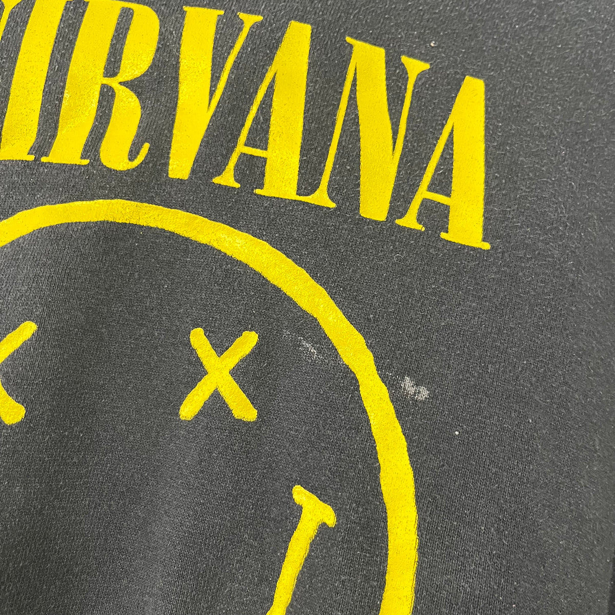 Nirvana Smiley Face Hoodie Medium 2000s