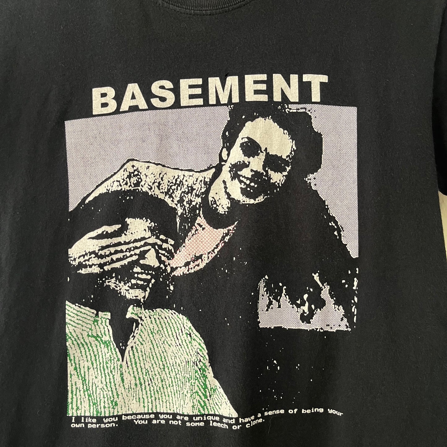 Basement Pixel Couple Band T-Shirt Small 2010s