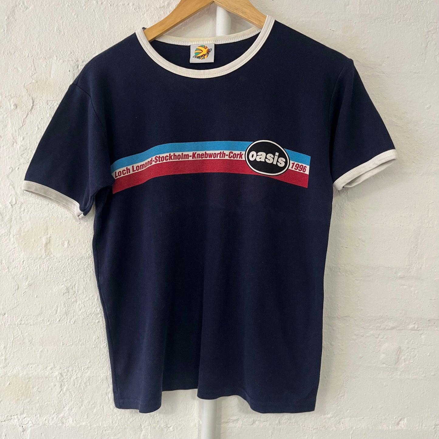 Oasis Ringer Band T-Shirt Vintage Medium 90s
