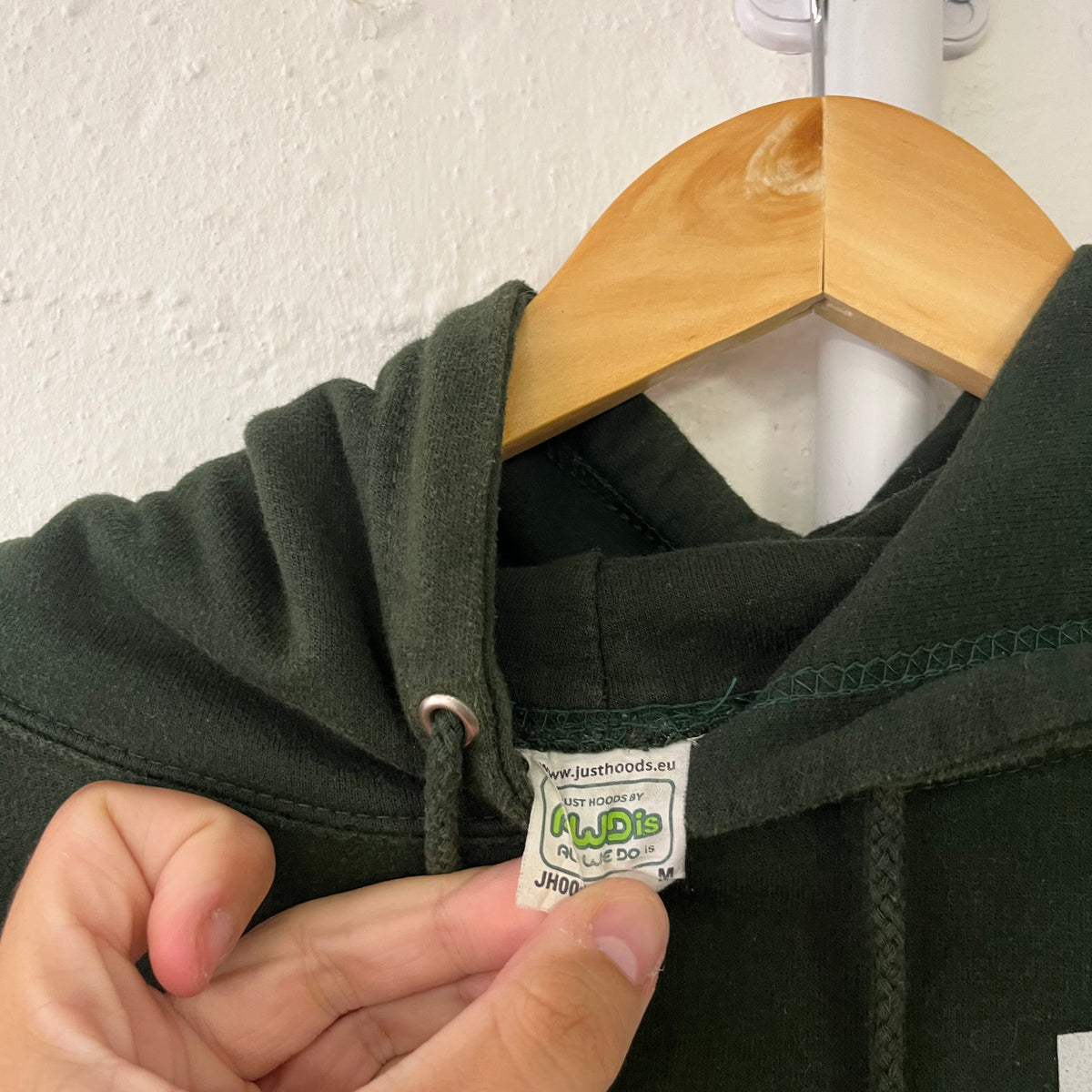 Basement “B” Band Hoodie Green Medium 2010s
