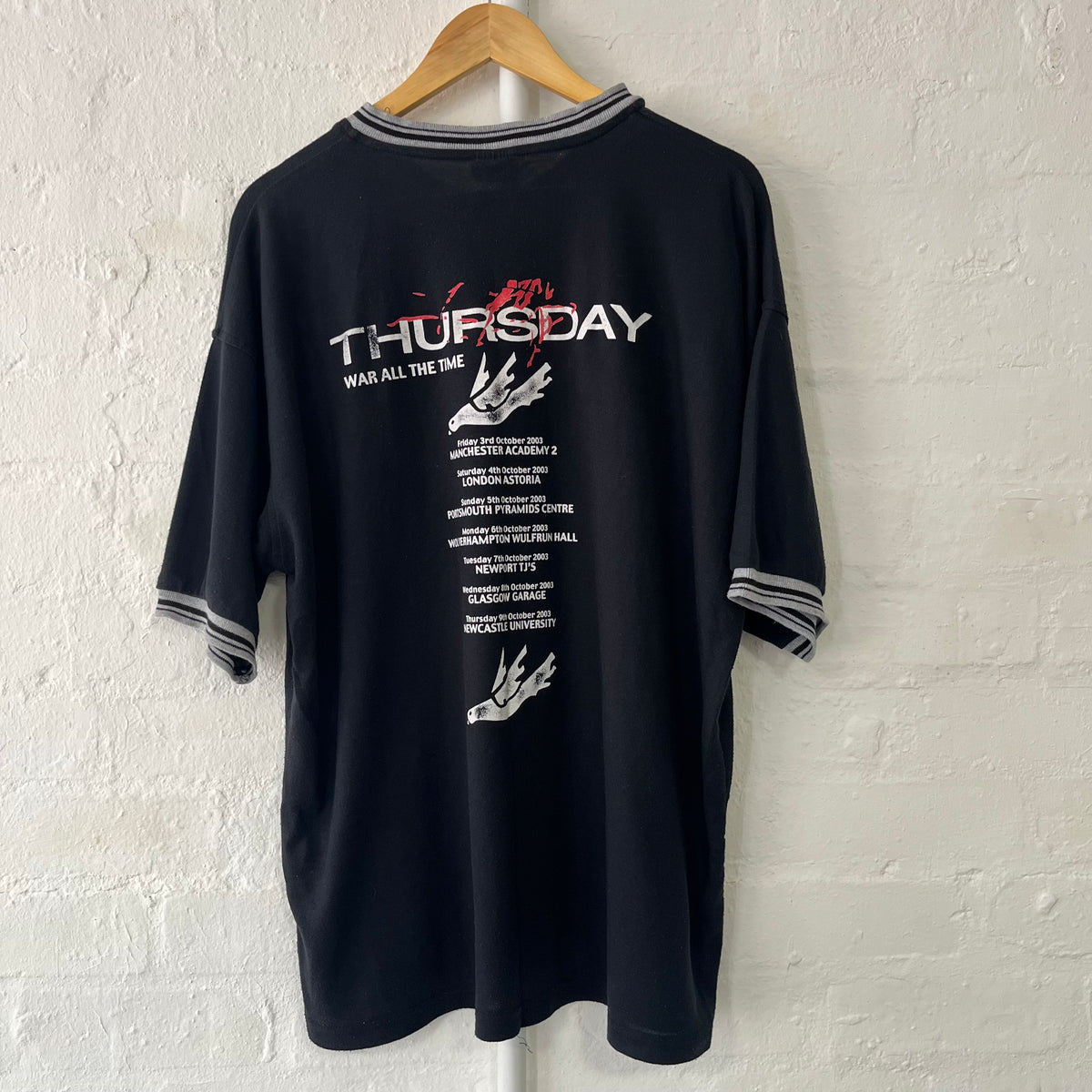 Thursday “War All The Time” Band Tour T-Shirt XL 2000s
