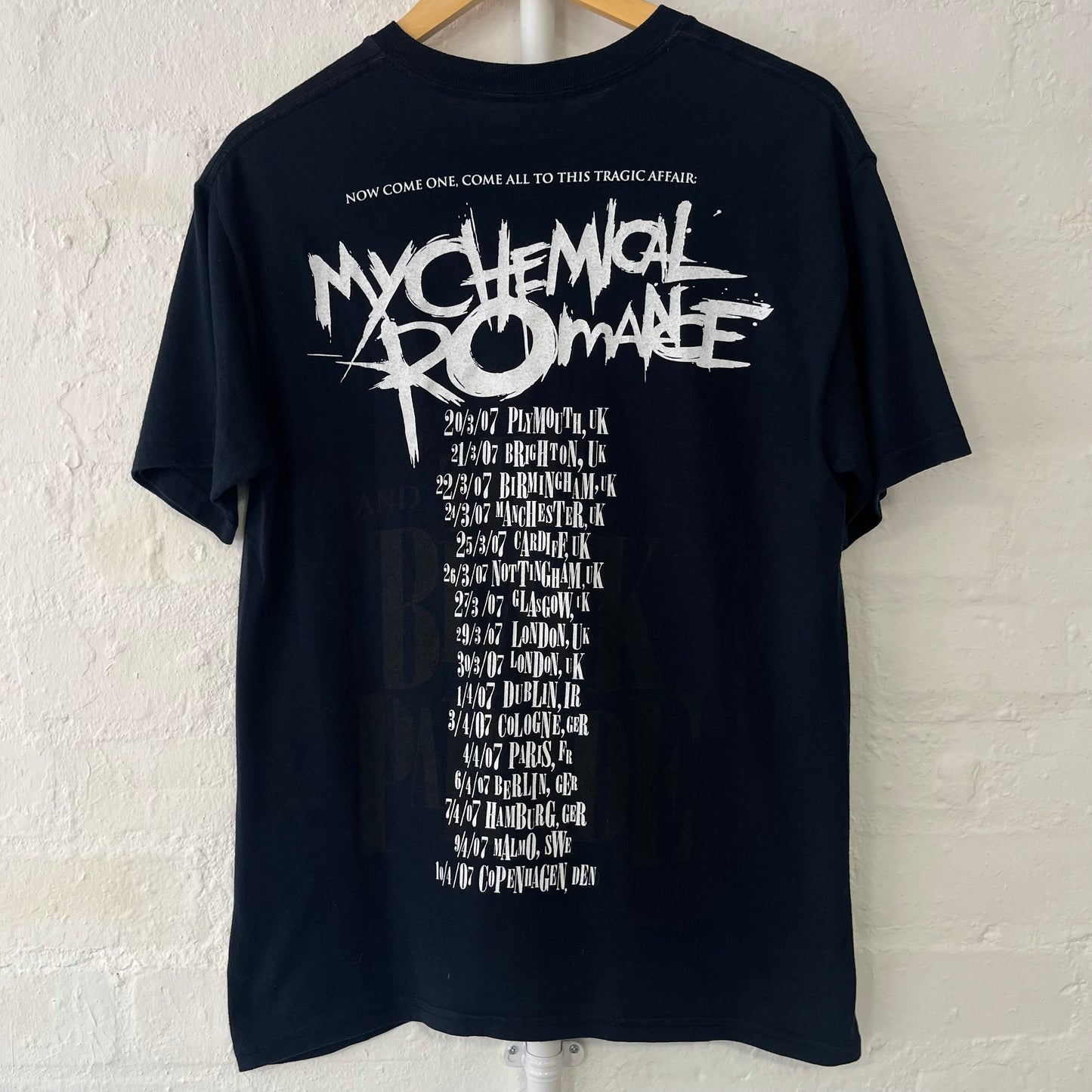 My Chemical Romance Black Parade Tour Band T-Shirt 2007 Medium