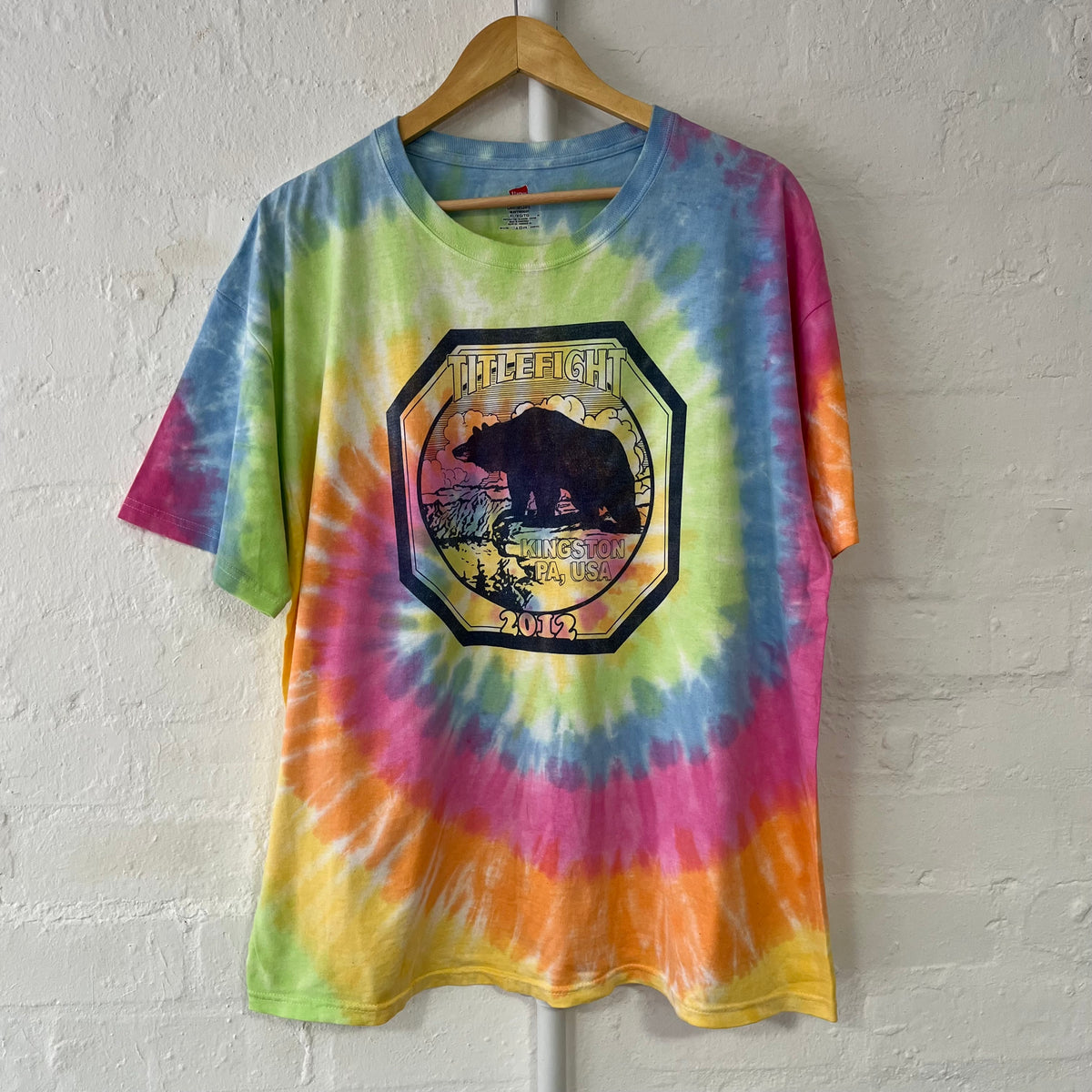 Title Fight Tie Dye Band T-Shirt Warped Tour XL 2012