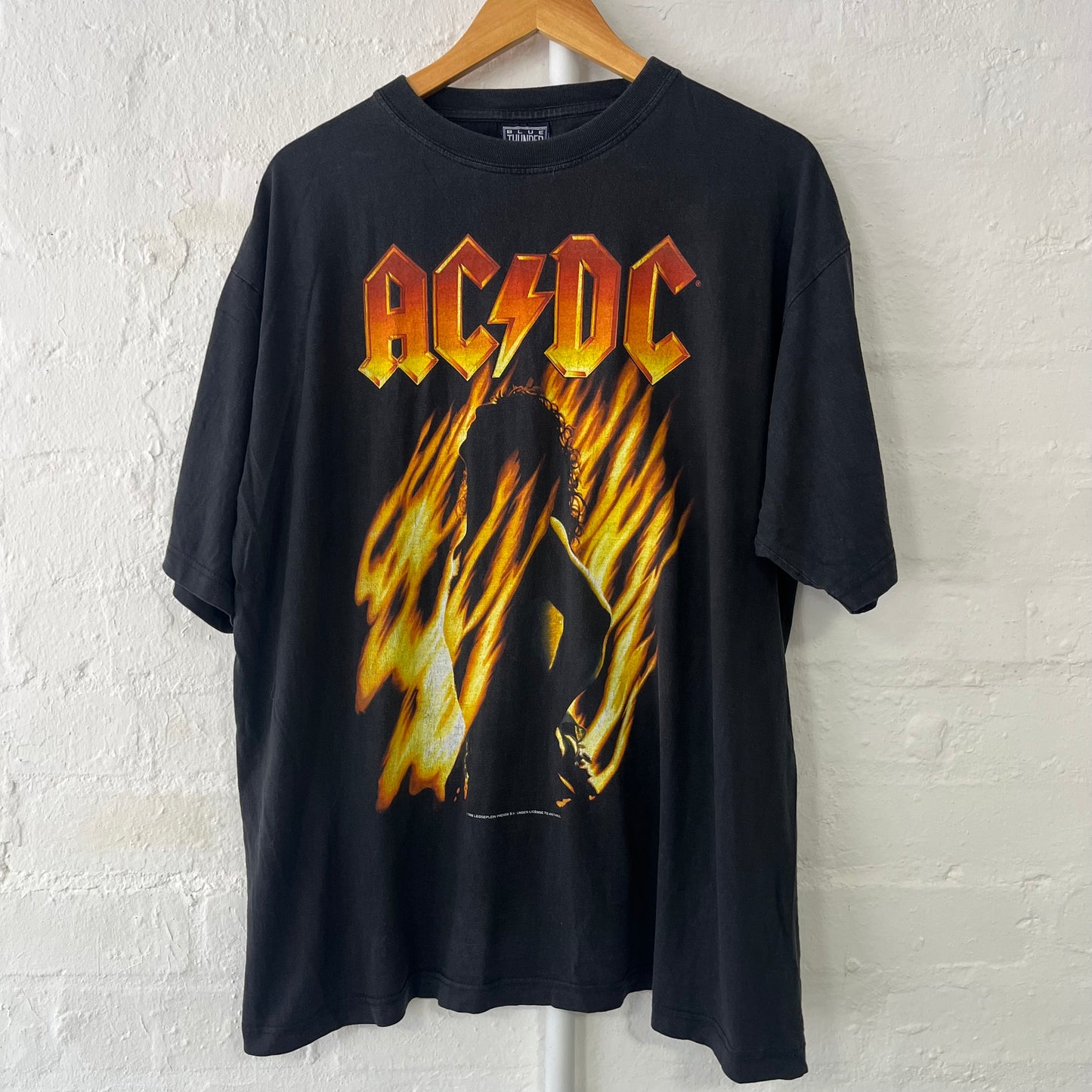 ACDC Bonfire Vintage 90s Band T-Shirt XL Faded