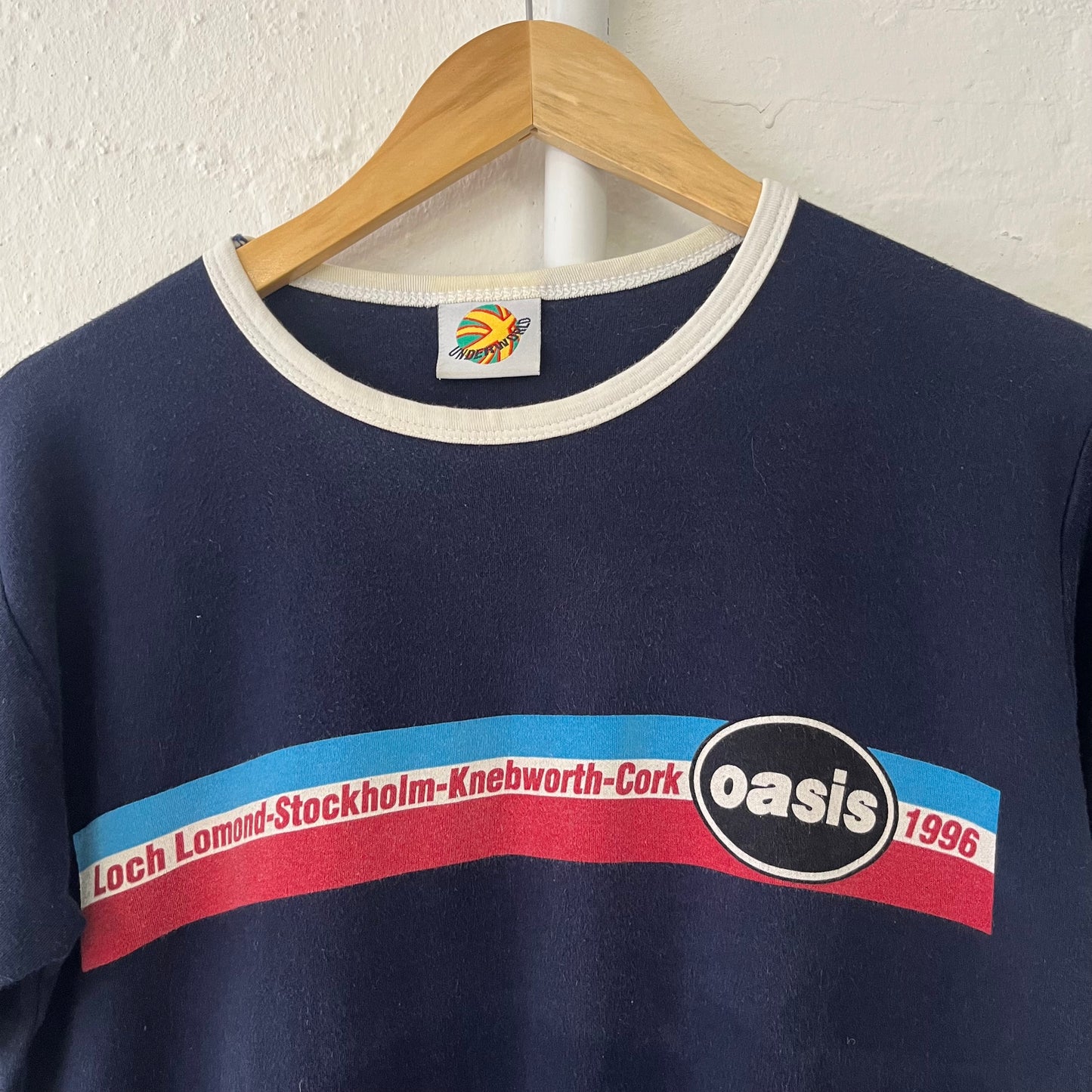 Oasis Ringer Band T-Shirt Vintage Medium 90s