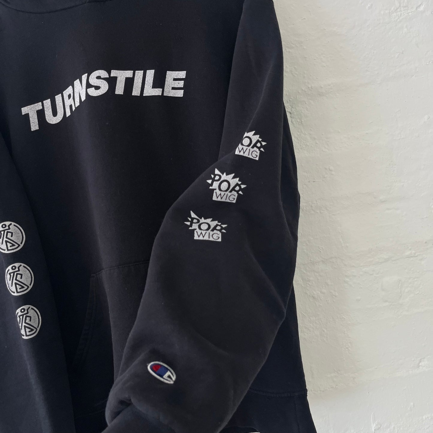Turnstile Pop Wig Champion Hardcore Band Hoodie Large 2010s