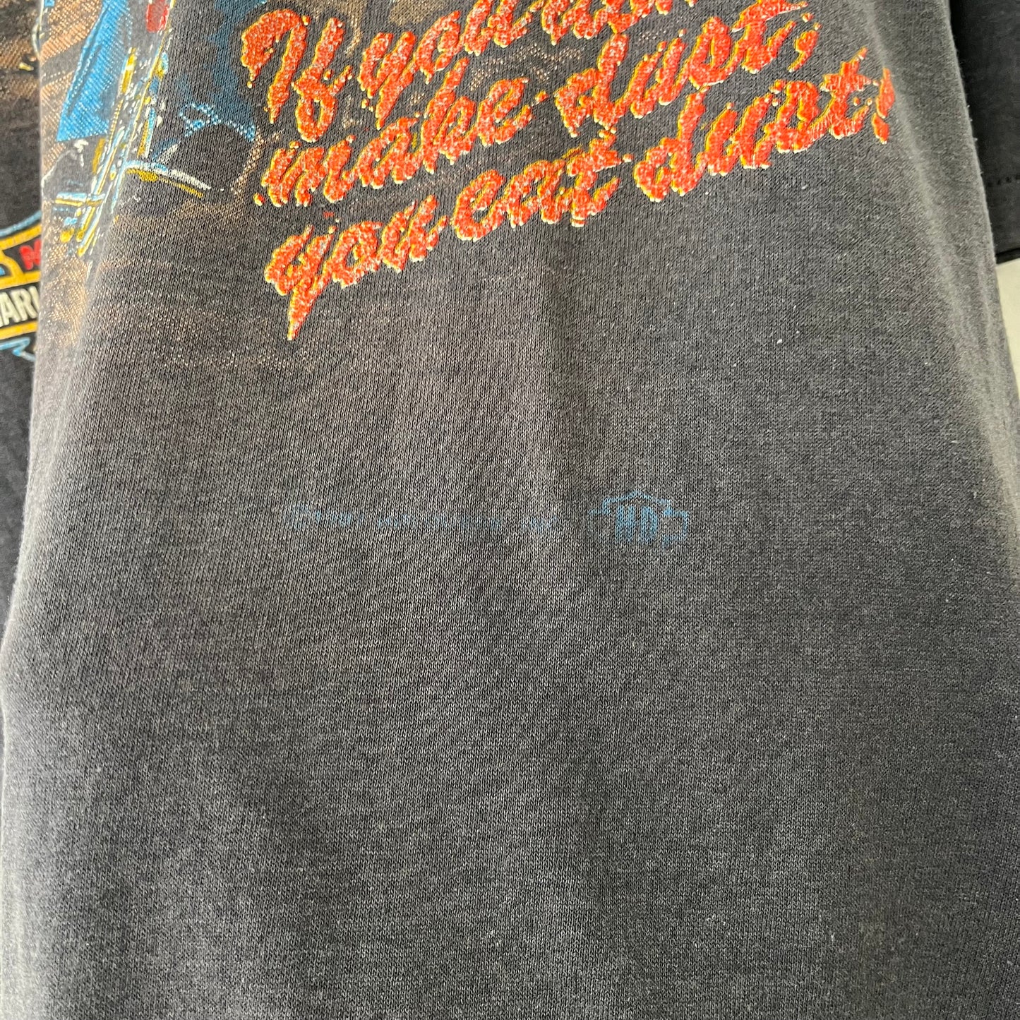 Harley Davidson “If you don’t make dust, you eat dust” T-Shirt XL