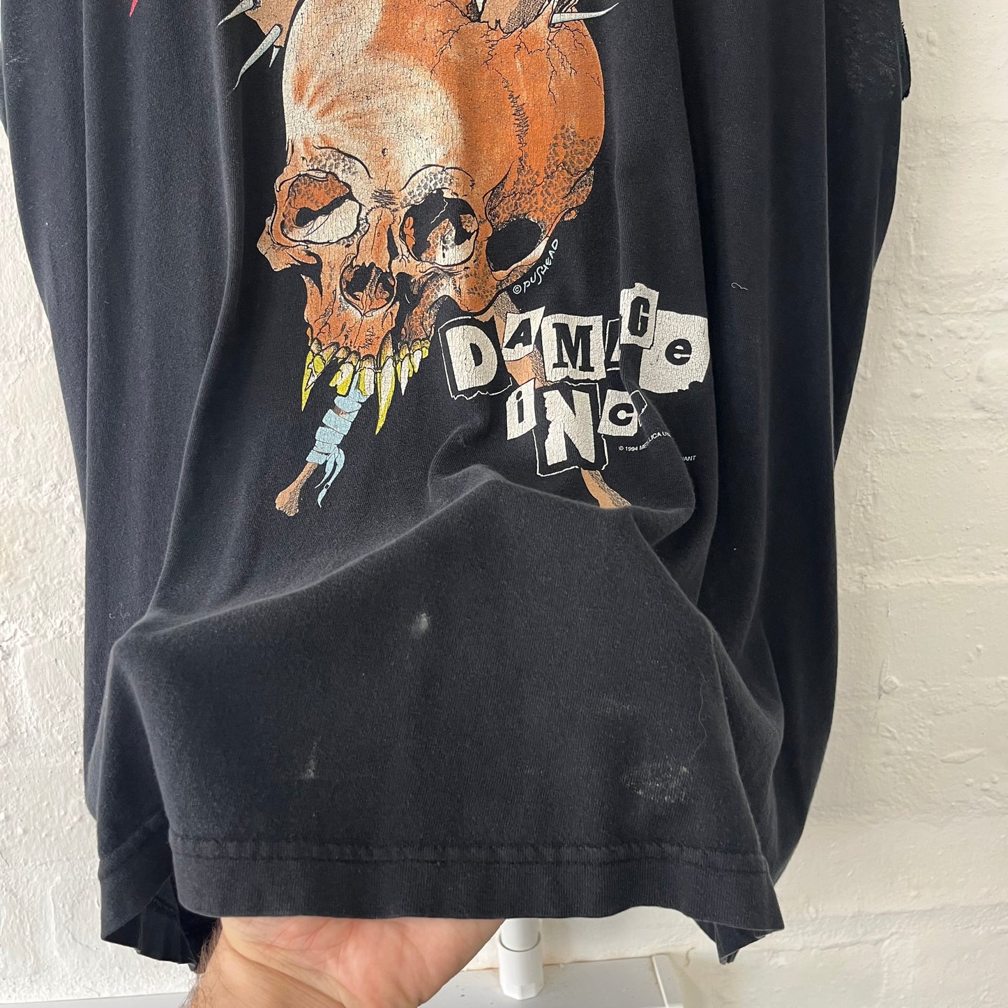 Metallica Pushead Vintage Band T-Shirt/Vest XL