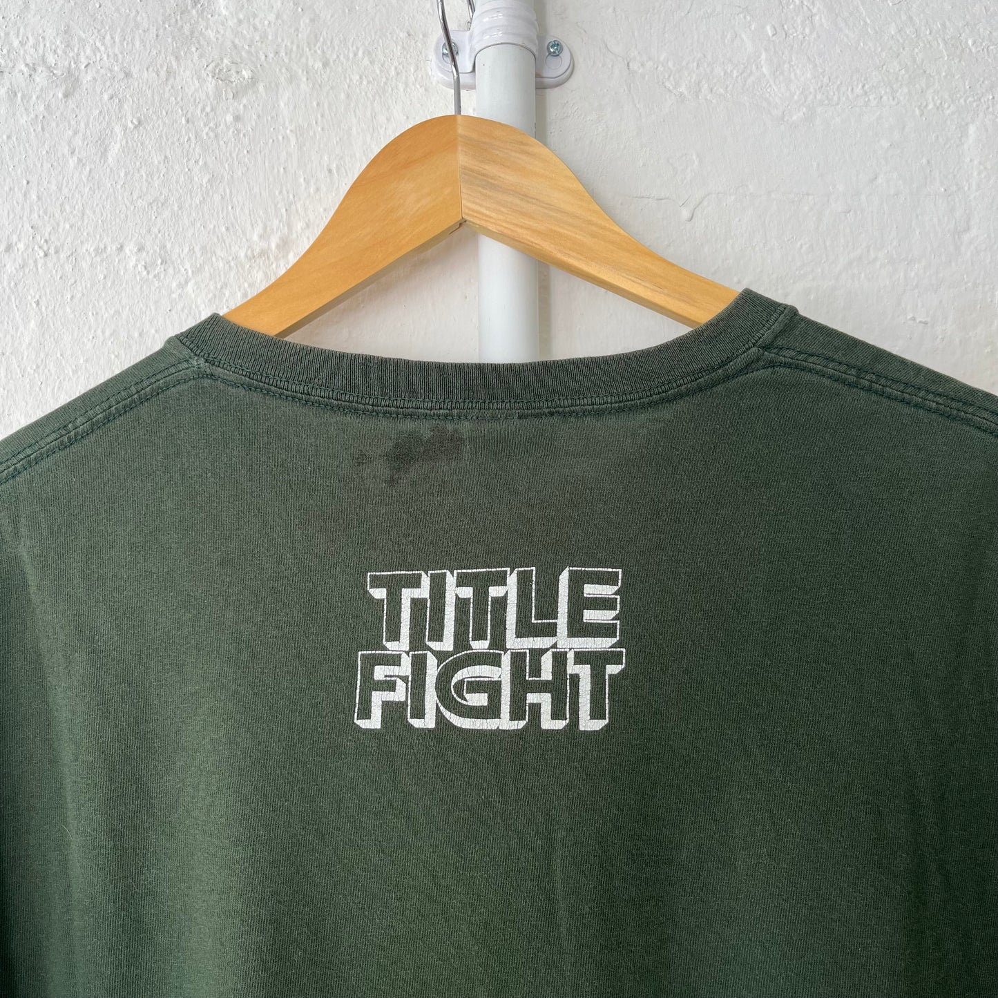 Title Fight Floral Green Band T-Shirt Large