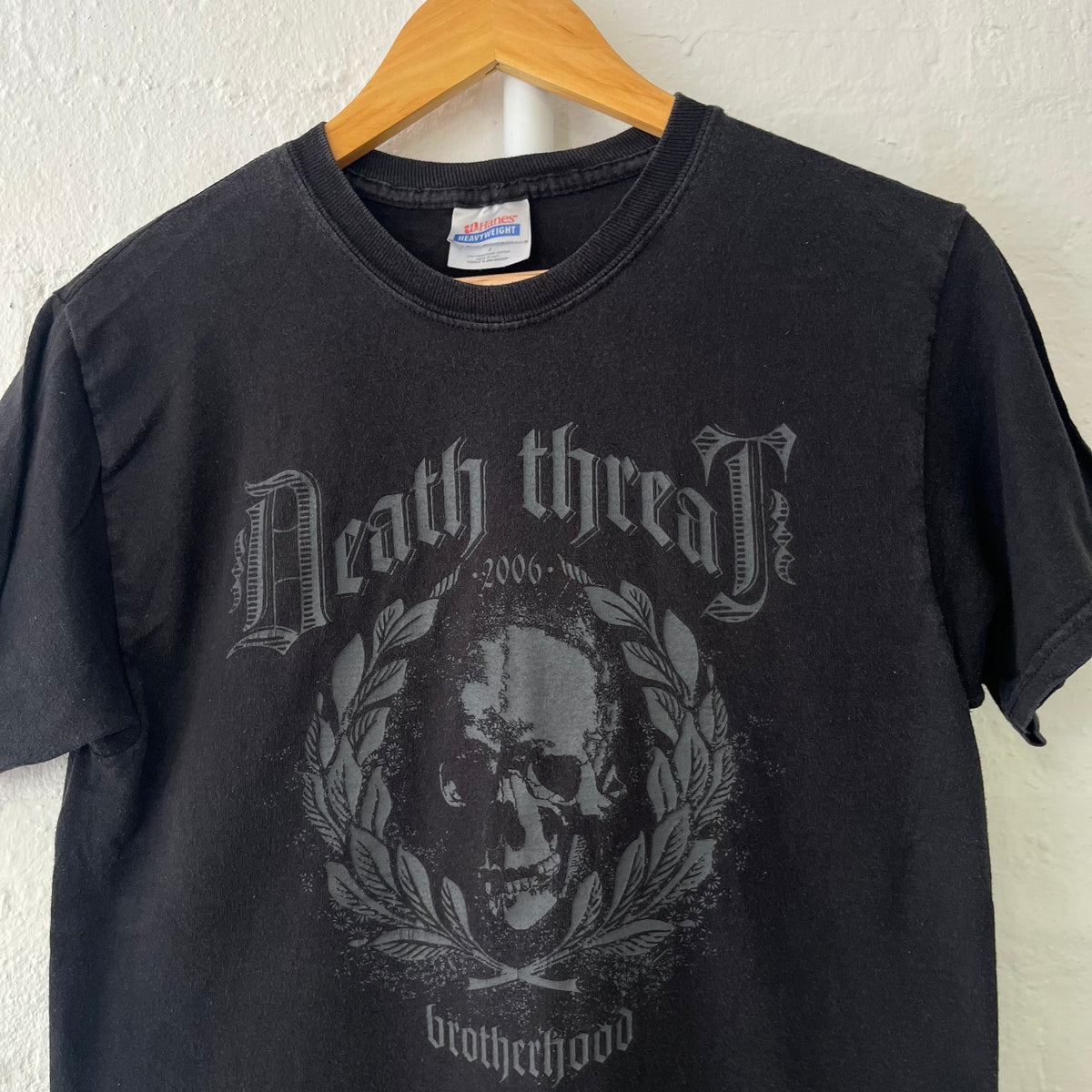 Death Threat “Brotherhood” Band T-Shirt Small 2000s Hardcore Bridge Nine