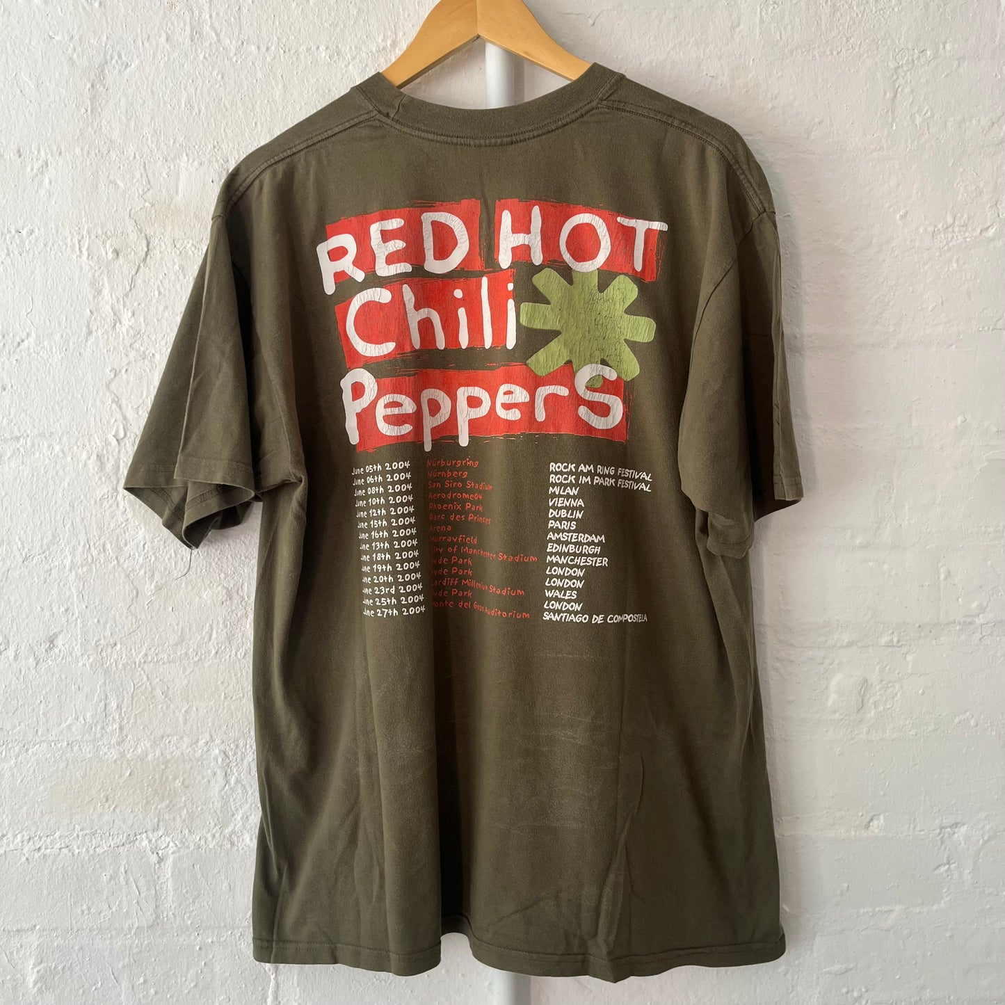 Red Hot Chili Peppers Vintage Tour Band T-Shirt 2000s XL
