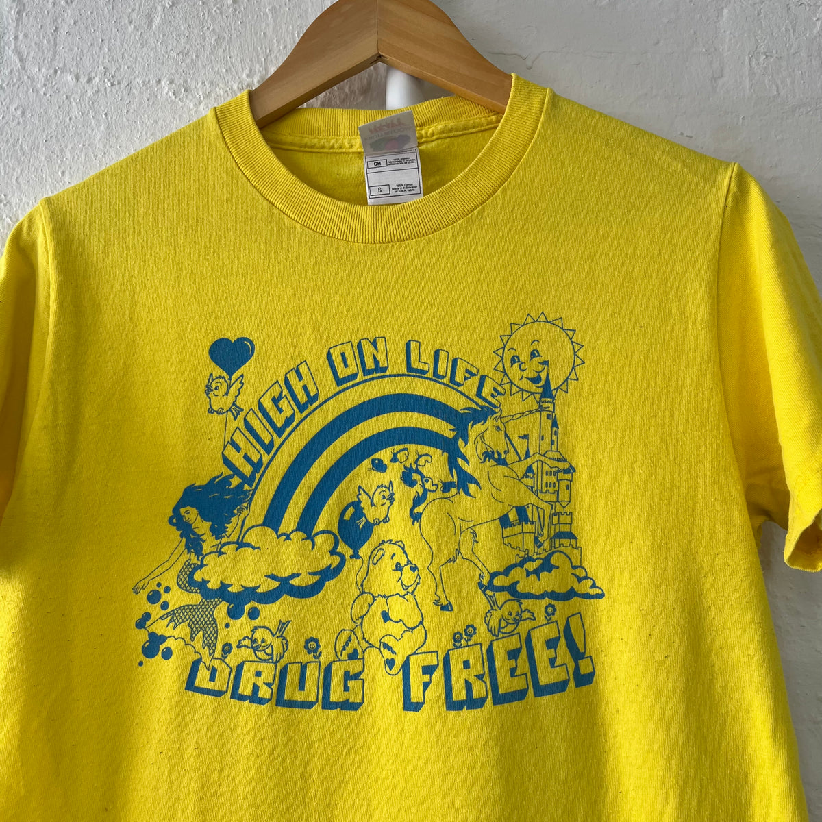 Drug Free Straight Edge T-Shirt Small 2000s