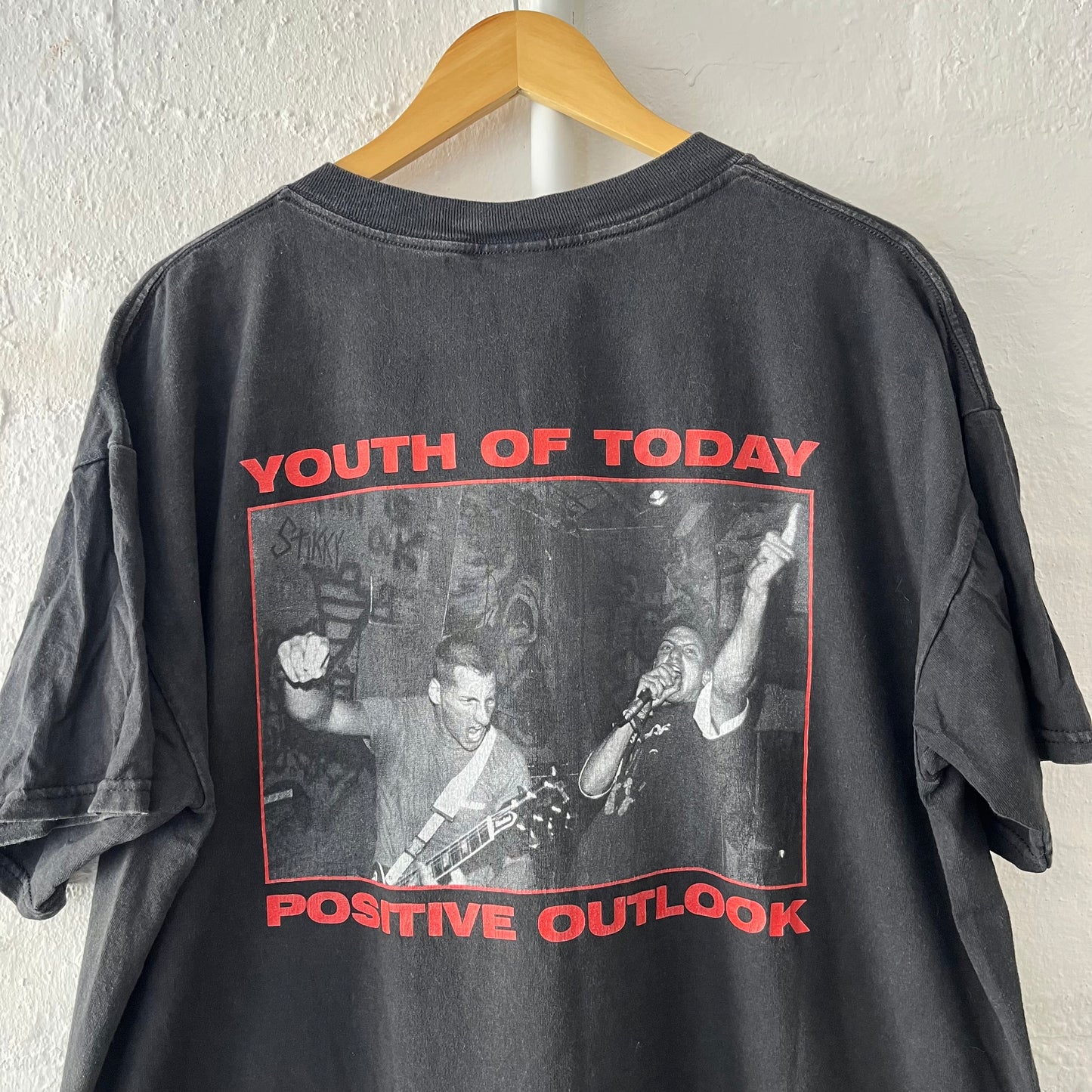 Youth Of Today Positive Outlook Hardcore Band T-Shirt XL