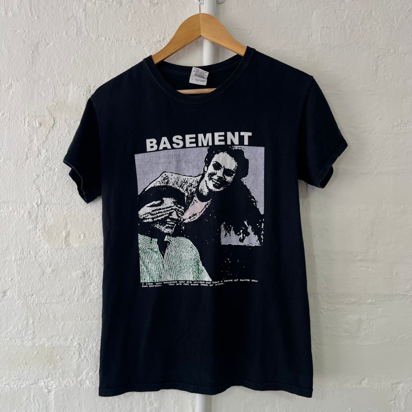 Basement Pixel Couple Band T-Shirt Small 2010s