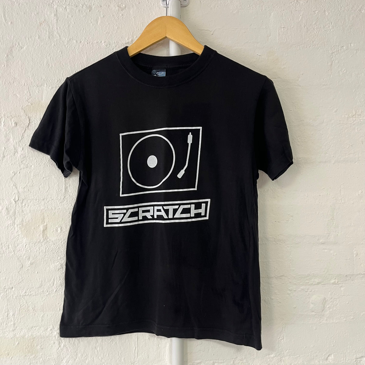 Scratch BCM Planet Dance Electronic Nightclub T-Shirt Small 2000s