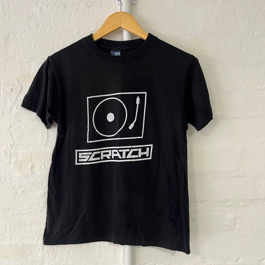 Scratch BCM Planet Dance Electronic Nightclub T-Shirt Small 2000s