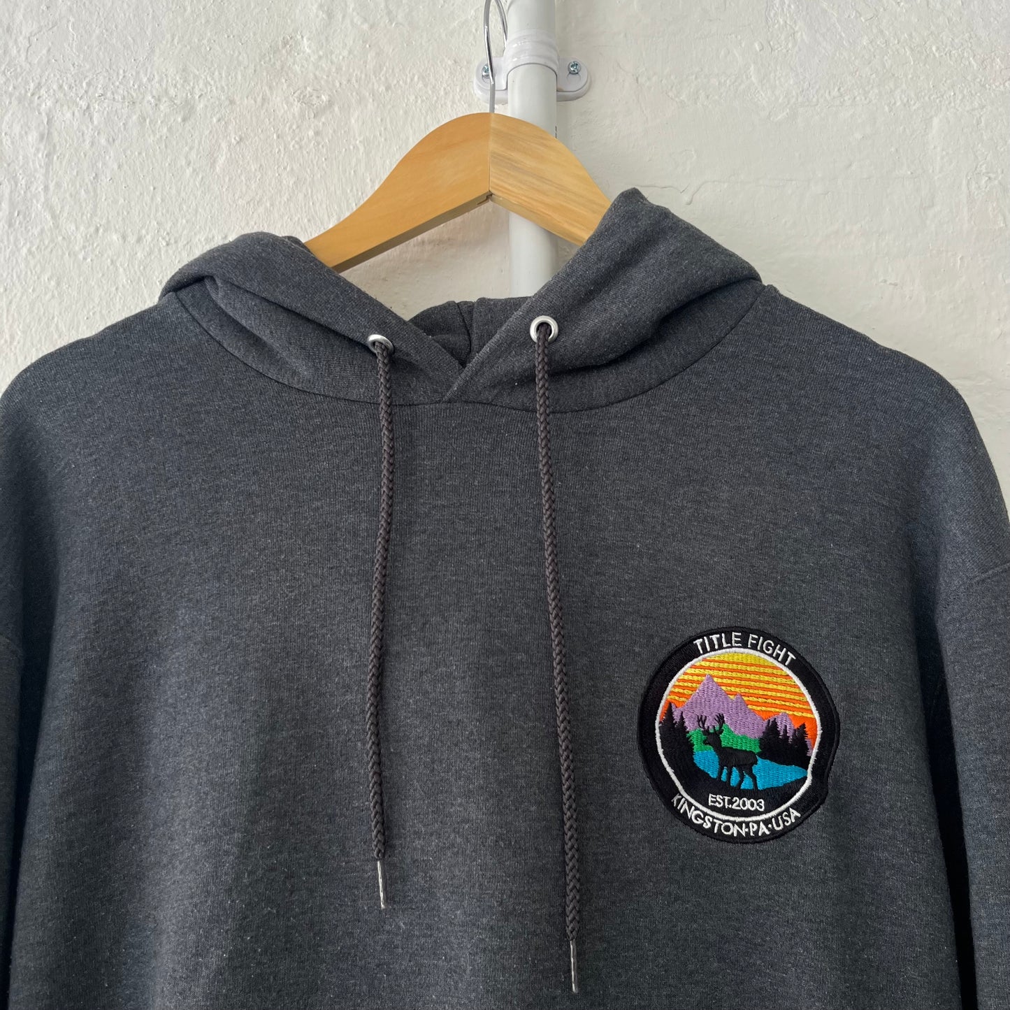 Title Fight Deer Embroidered Champion Band Hoodie Medium