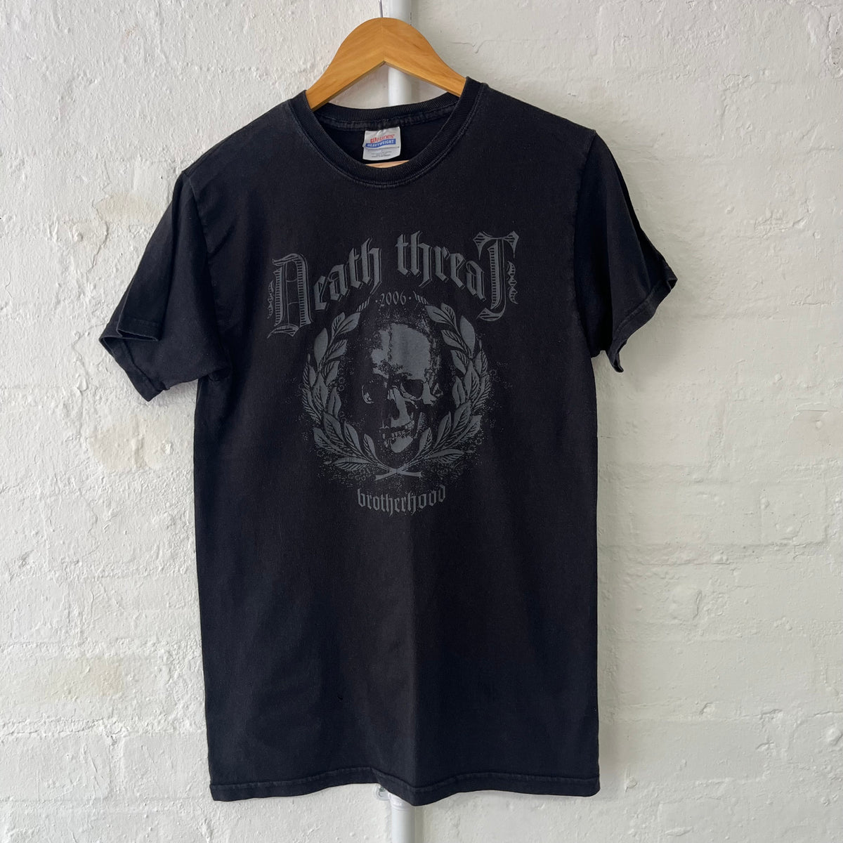 Death Threat “Brotherhood” Band T-Shirt Small 2000s Hardcore Bridge Nine
