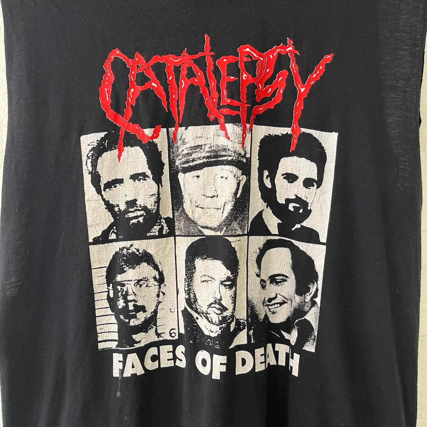 Catalepsy Faces Of Death Band T-Shirt / Vest XL