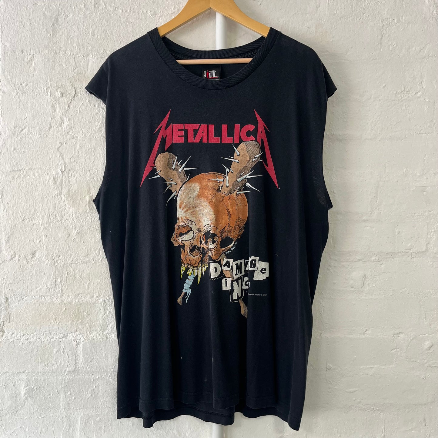 Metallica Pushead Vintage Band T-Shirt/Vest XL