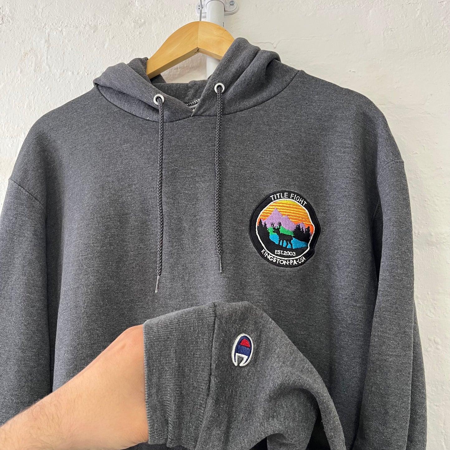 Title Fight Patch Band Hoodie Champion