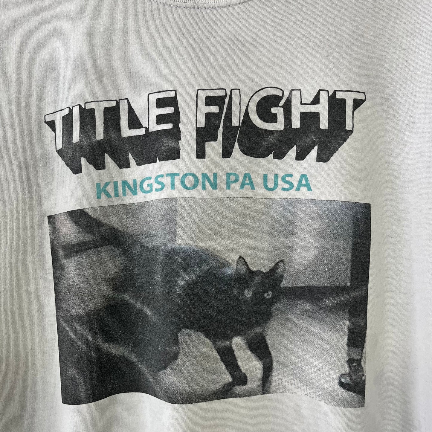 Title Fight White Kingston Cat PA Band T-Shirt