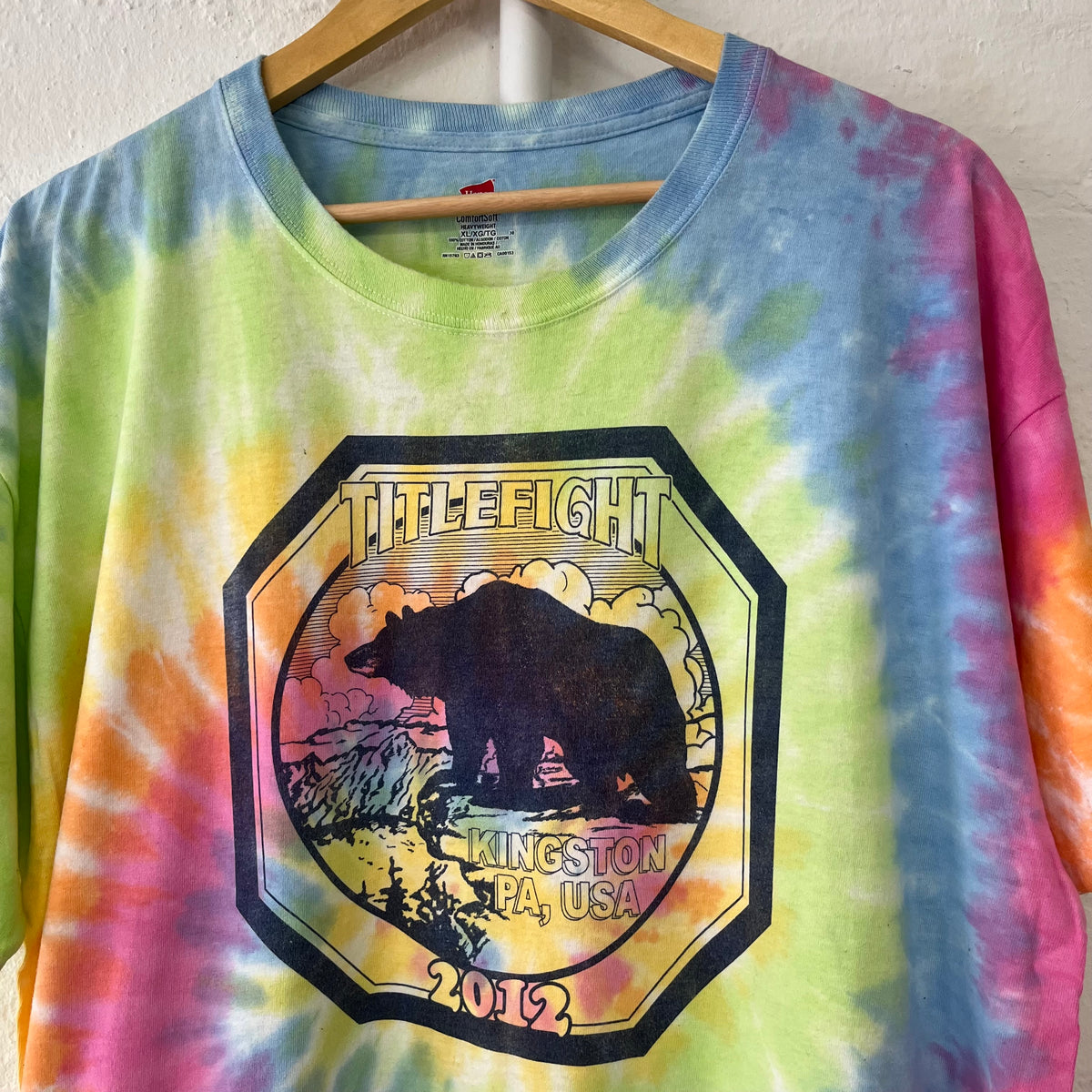 Title Fight Tie Dye Band T-Shirt Warped Tour XL 2012