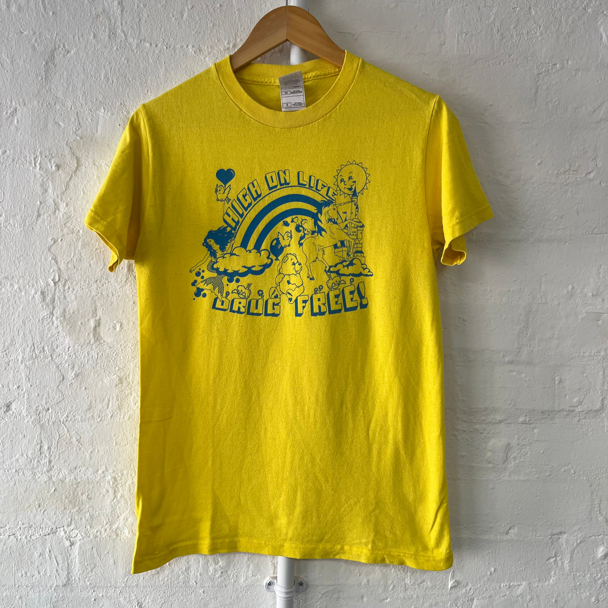 Drug Free Straight Edge T-Shirt Small 2000s