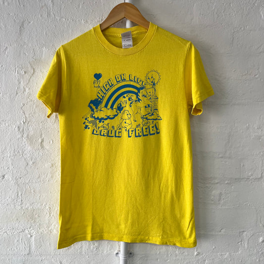 Drug Free Straight Edge T-Shirt Small 2000s