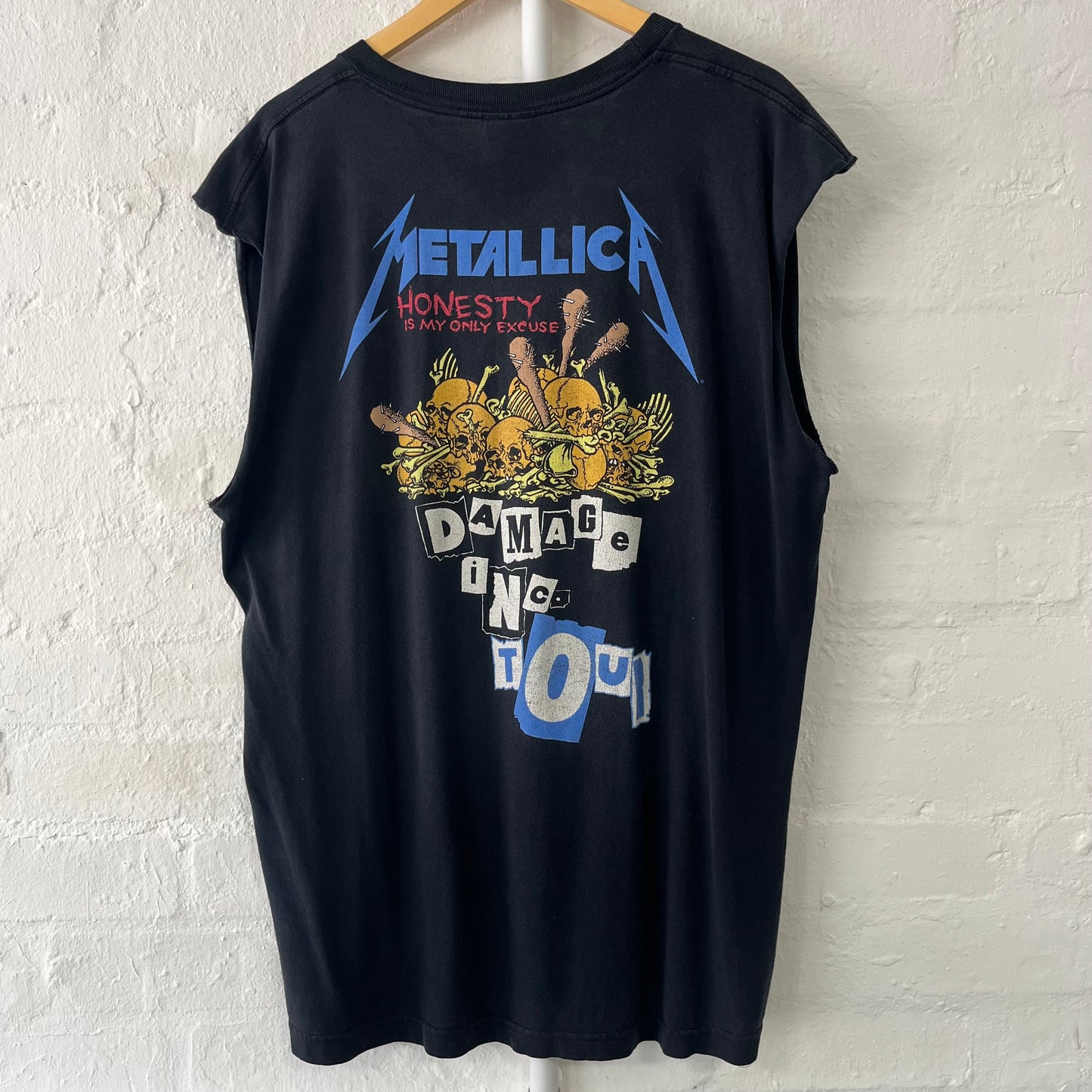 Metallica Pushead Vintage Band T-Shirt/Vest XL