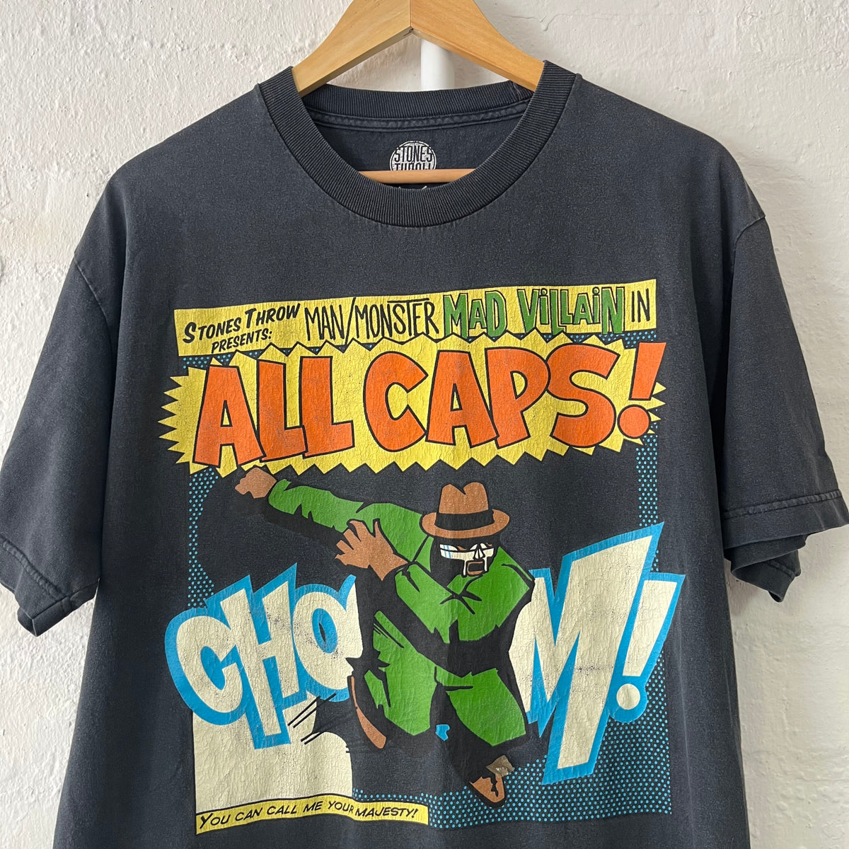 MF DOOM Mad Villain Stones Throw Rap T-Shirt Large 2010s